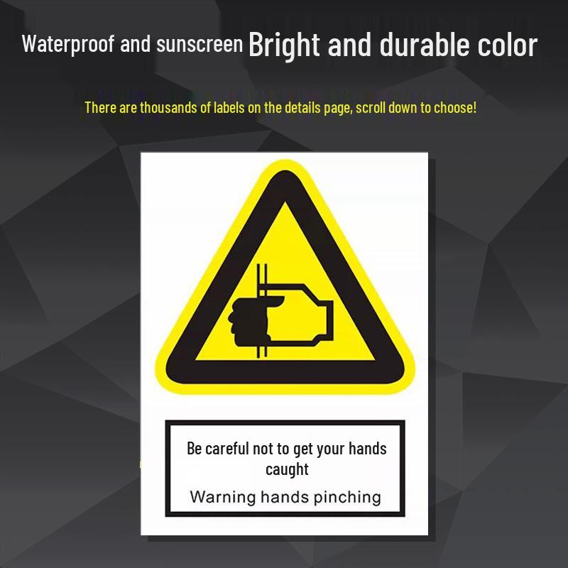 Reflective Aluminum Safety Sign: Electric Shock & No Smoking Warning 