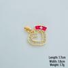 Gold-Plated Heart Cross Necklace - Fashion Sweater Chain for Women
