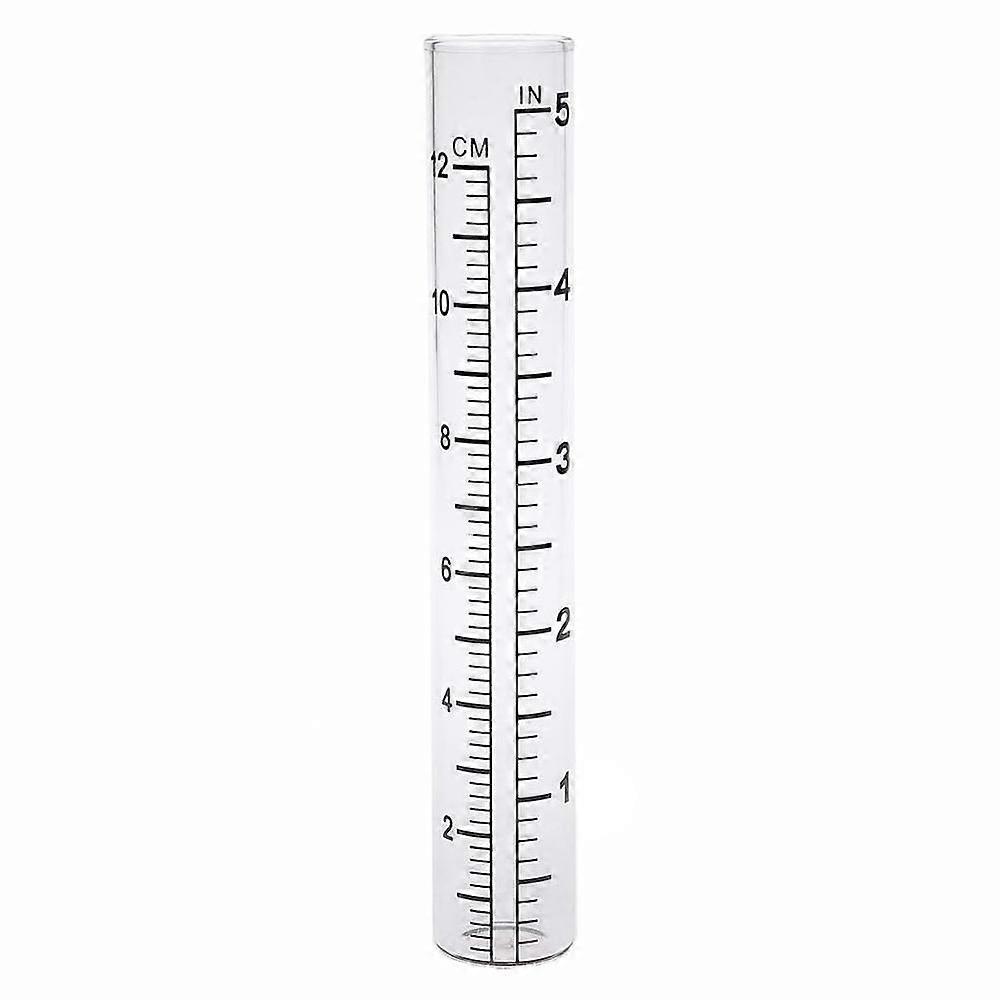 Plastic Graduated Test Tube Garden Plastic Measuring Device Rainwater Collector Outdoor Test Tube