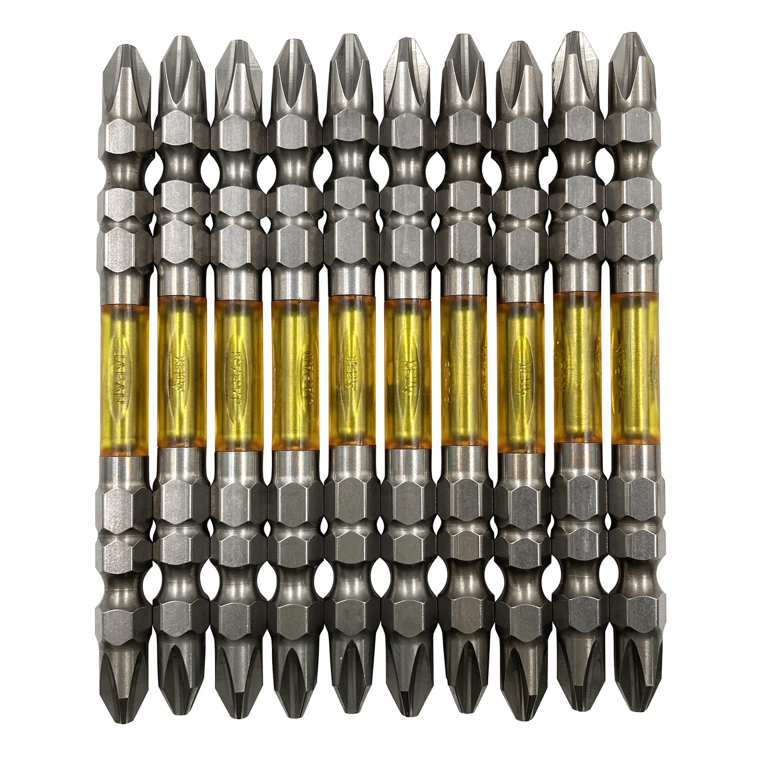 

ANEX Ryutai x Pack of 10 ART-14M Double-Ended Bit, +2 85mm,
