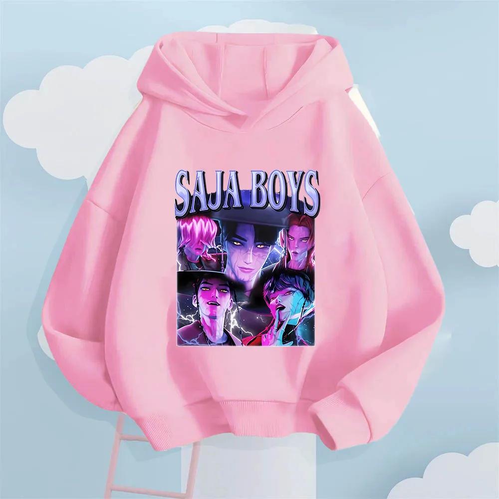 KPop Lovec démonů Saja Chlapecká tištěná dětská mikina s kapucí Dětské mikiny Sportovní oblečení