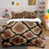 Snake Skin Pattern Design Bedding Duvet Cover Set  (1*Duvet Cover 2*Pillowcases, Without Duvet Insert)