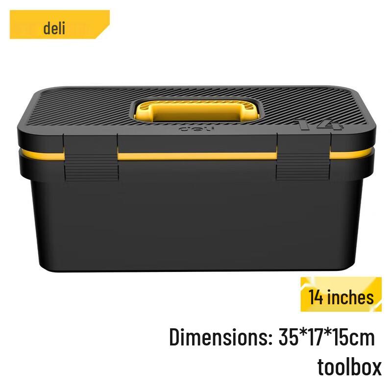 Deli 14-inch Portable Toolbox