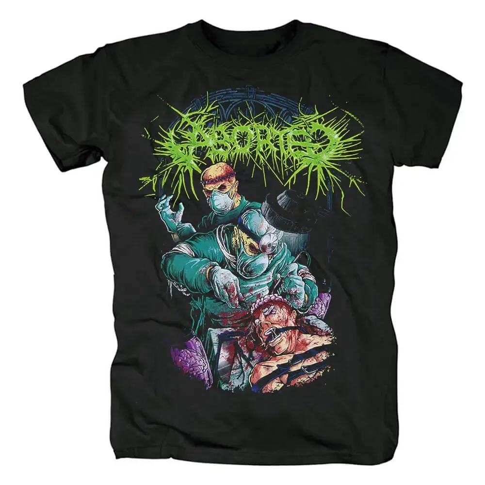 Men Women Short Sleeve High Quality Aborted Grindcore T Shirt  Vintage Metal Punk Rock Band Cotton T-shirt Y2k Tops Streetwear