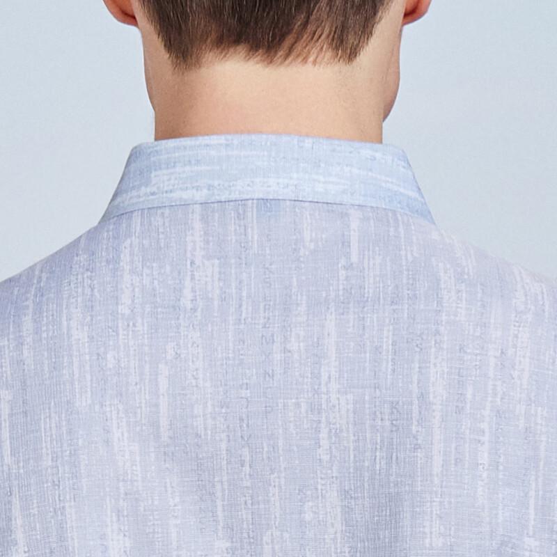 Men's Ice Silk Cooling Short Sleeve Printed Shirt