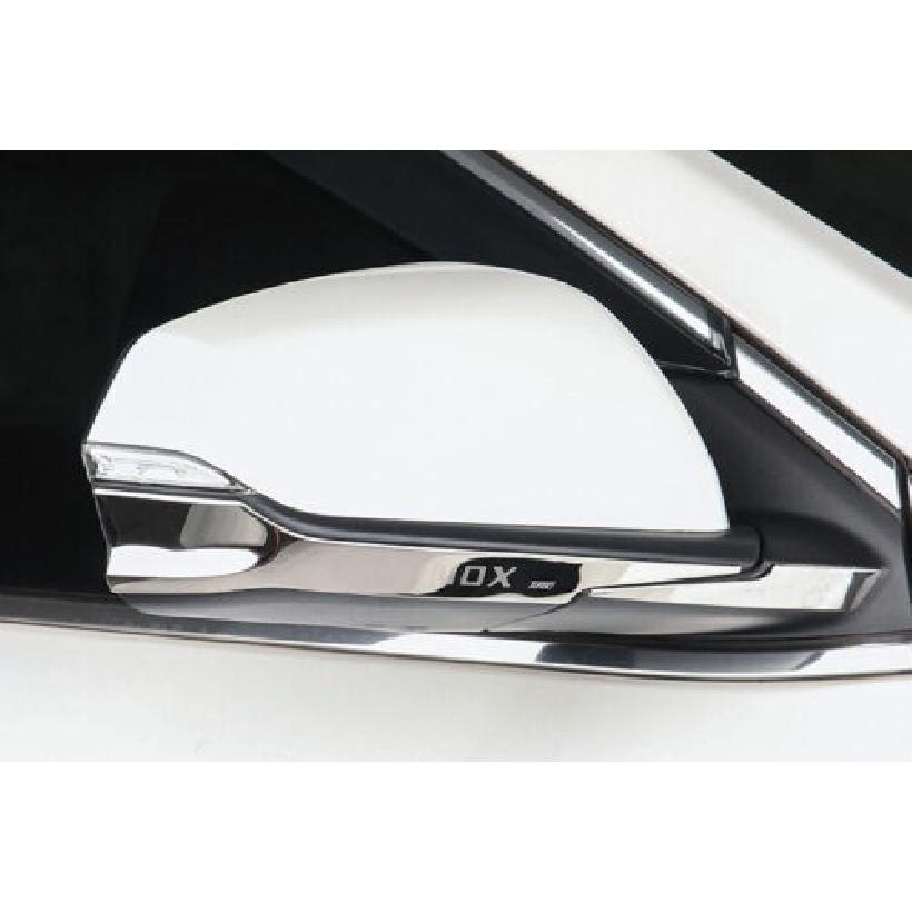Silver Steel Rear View Side Mirror Frame Cover For Chevrolet Equinox 2018-2021