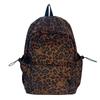 Schoolbag Korean Version Ins Retro Leopard Print Bow Kitten Backpack Female Niche Design Cute Large Capacity Student Schoolbag