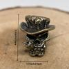 Skull Hat Cowboy Brass Knife Bead EDC Outdoor DIY Accessories Woven Lanyard Pendant Jewelry Punk Bracelet Charms