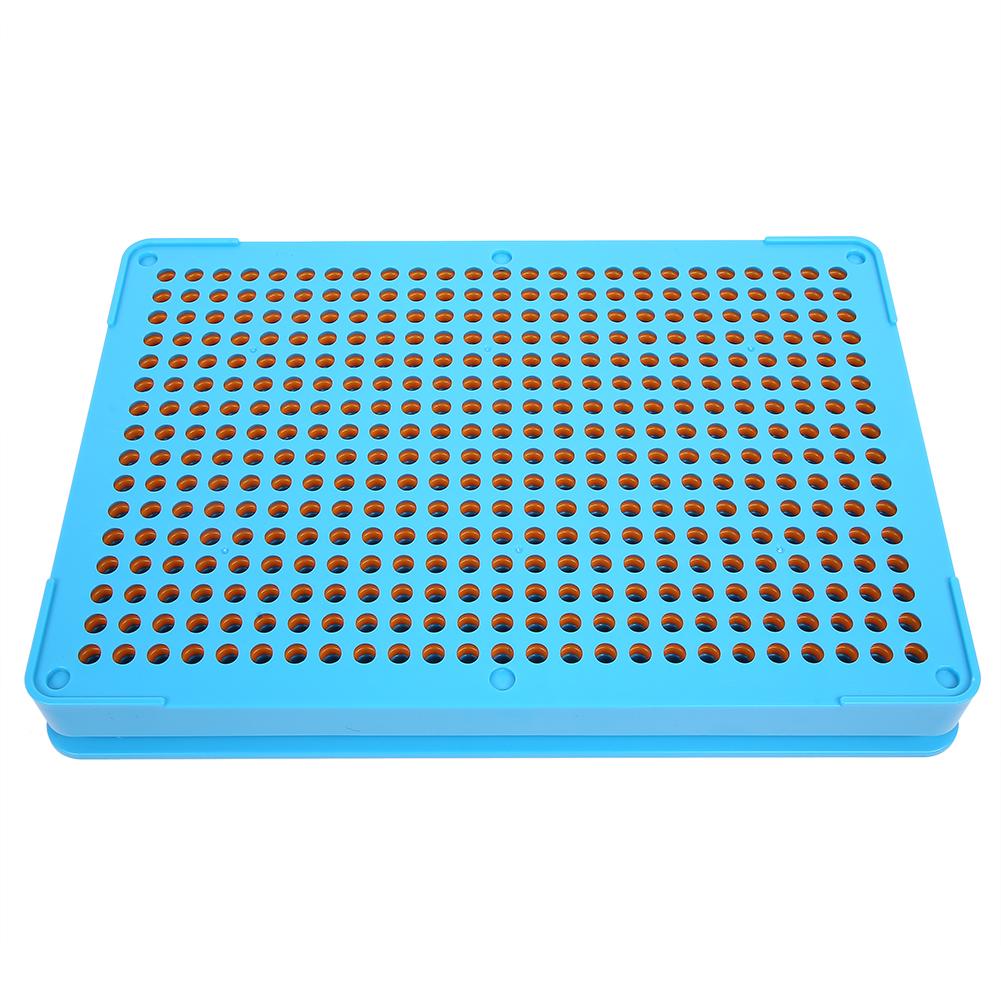 0#400 Holes Capsule Powder Filler Plate Empty Capsule Plates Capsule Manual Filling Tool Blue