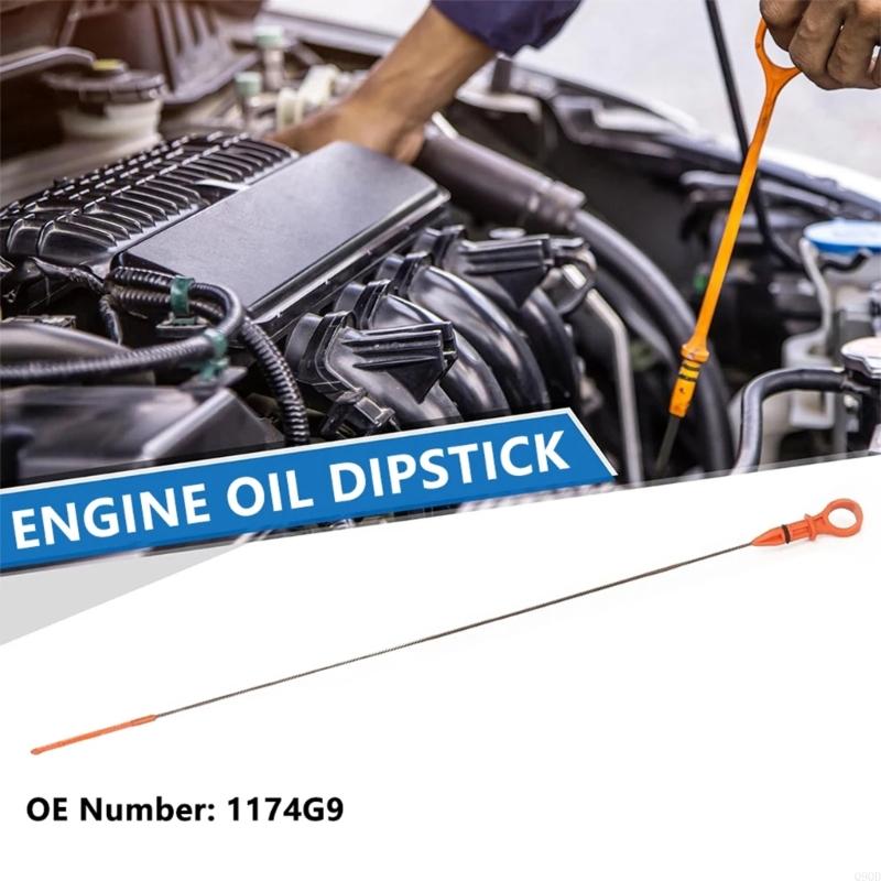 Q9QD Precise Measurement Car Engine Oil Fluid Level Dipstick for 308 3008 508 5008 Oil Dipstick Automotive Accessories 1174F0