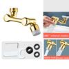 Brass Material Universal 1080 °Swivel Robotic Arm Swivel Extension Faucet Aerator Kitchen Sink Faucet Extender 2Water Flow Mode