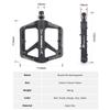 Ultralight Nylon MTB Bicycle Pedals Widen Non-slip DU+1 Bearing Flat Platform Pedals Mountain Road BMX Bike Cycling Accessories