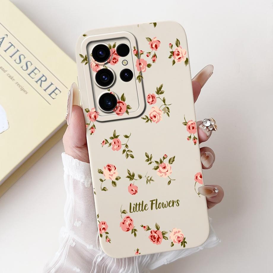 Cool Soft Silicone Case For Samsung Galaxy S24 / S24Plus / S24Ultra / S24 FE Phone Case Shockproof Matte Back Cover S24+ Funda