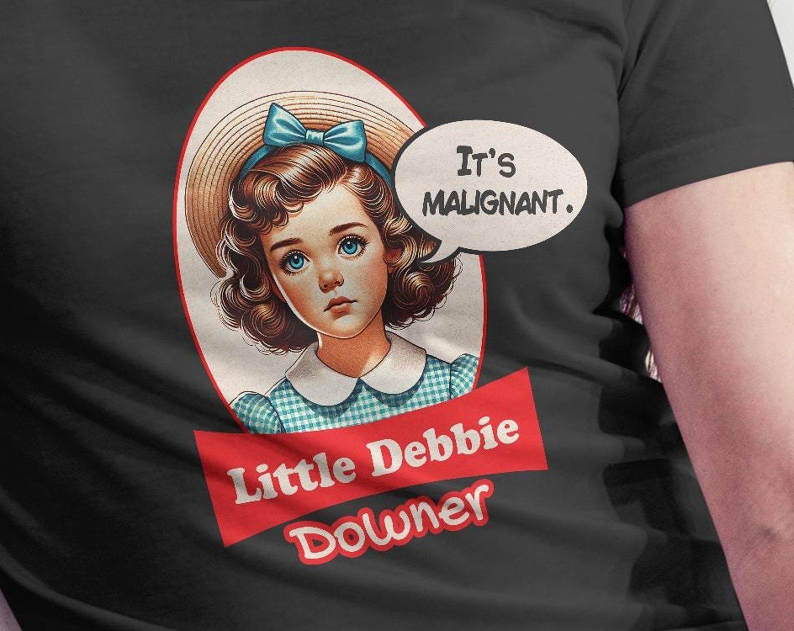 Little Debbie Downer T-Shirt - Funny Depression Pun Unisex Tee 3XL