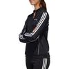 adidas Neo Retro Sports Stand Collar Striped Sleeve Design Zip Jacket Women Jacket Black GP5805