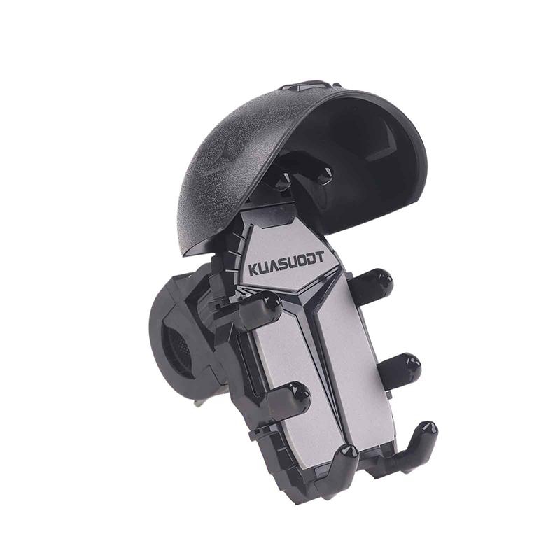 Small Helmet Rider Motorcycle Mobile Phone Holder Rotatable Waterproof Sunshade Bicycle Cell Phone Holder Shockproof A