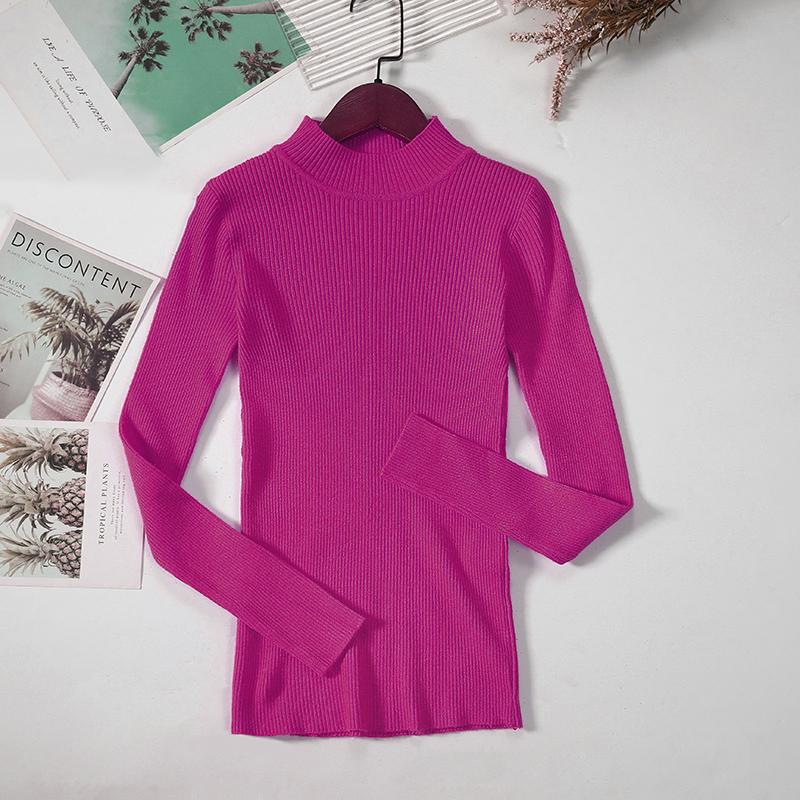 Women Turtleneck Sweater Knitted Soft Pullovers Cashmere Jumpers Basic Solid Soft Sweaters Women Autumn Winter Casual Top
