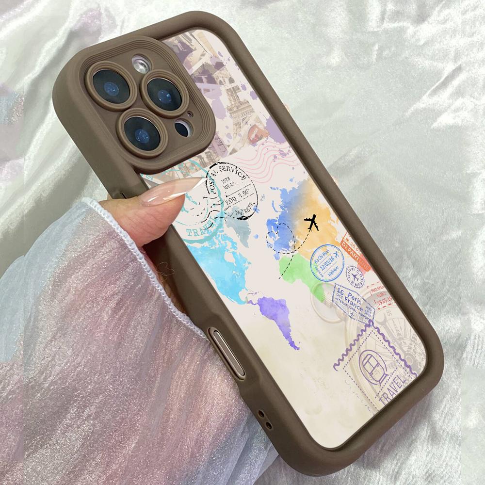 

JT546 Trivel Planning Your Next Trip for iPhone 17 16 15 14 13 12 Pro Max Samsung S26 S25 Ultra A17 A07 A56 A16 A15 Xiaomi 15T Redmi 15c 14C Soft Case Redmi 15C 4G/5G(171.6) коричневий