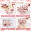 Silikon Baby Tenningsispinneform BPA-fri Fryserbrett for Frukt Yoghurt Tåler Oppvaskmaskin Morsom Tyggeleke
