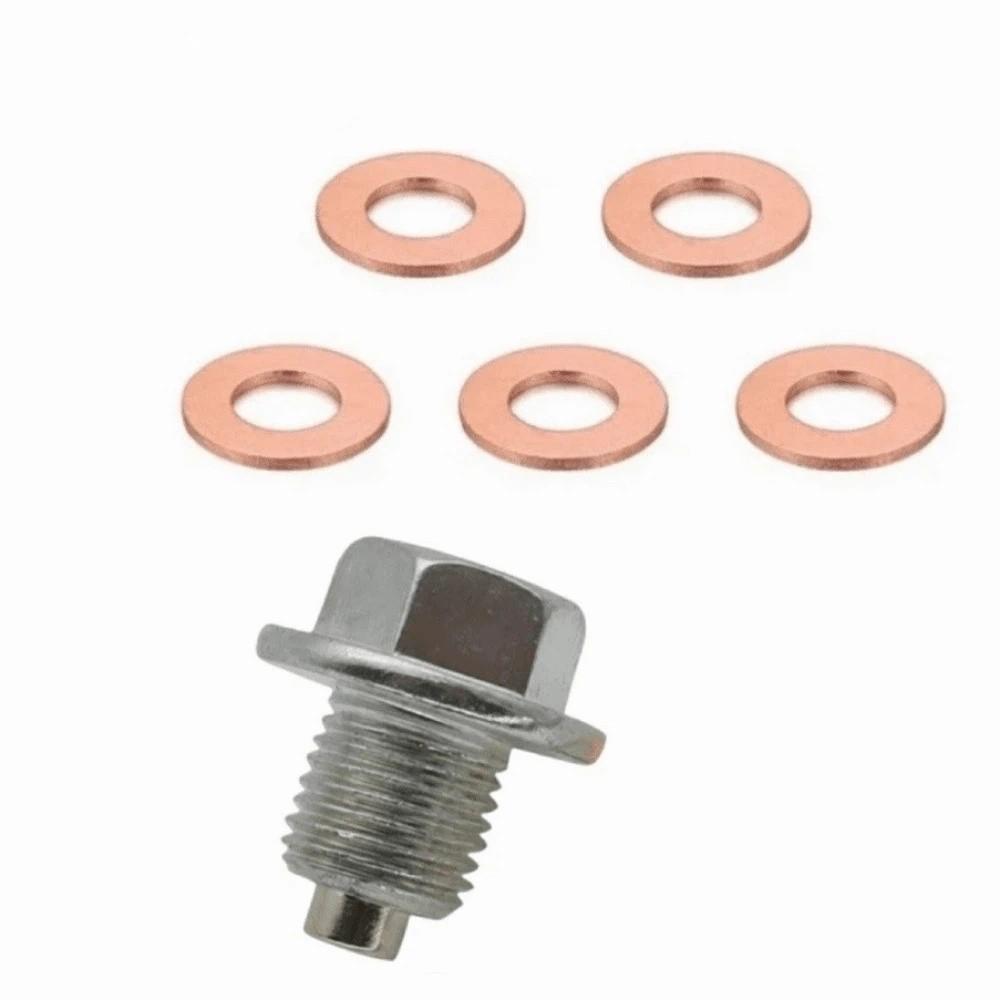 M12 M14 M16 M18 M20 Magnetic Oil Pan Plug Oil Drain Sump Nut Motorcycle Maintenance
