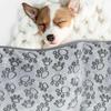 Winter Soft Dog Blanket Washable Cat Blanket for Indoor Cats Mat Large Medium Small Dog Gifts Puppy Essentials (Grey) Bed