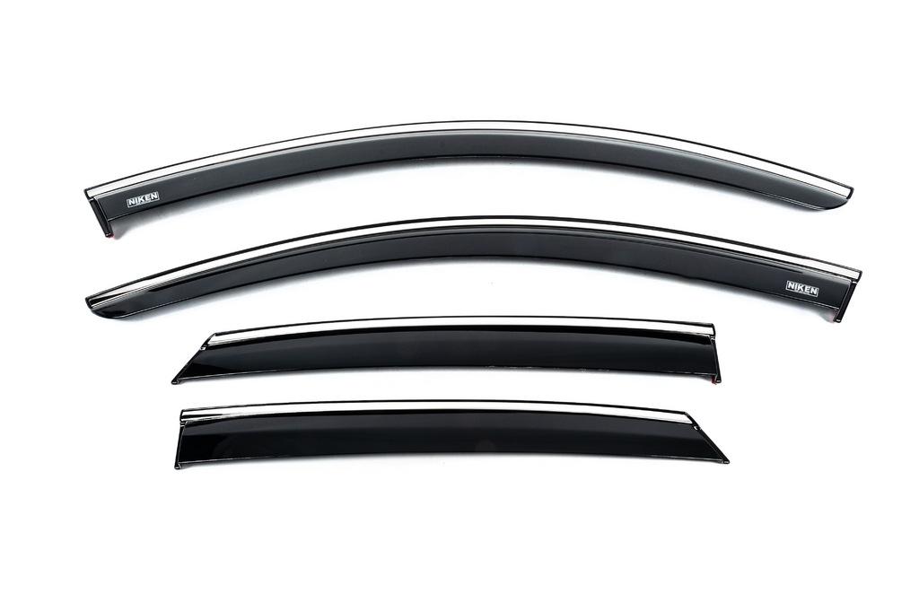 

Windshields with chrome (4 pcs, Niken) for Opel Corsa F 2019-