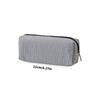 Multiunction Striped Pencil Case Water Resistant Polyester Pen Pouches Travel Cosmetics Bag For School Office Supplies