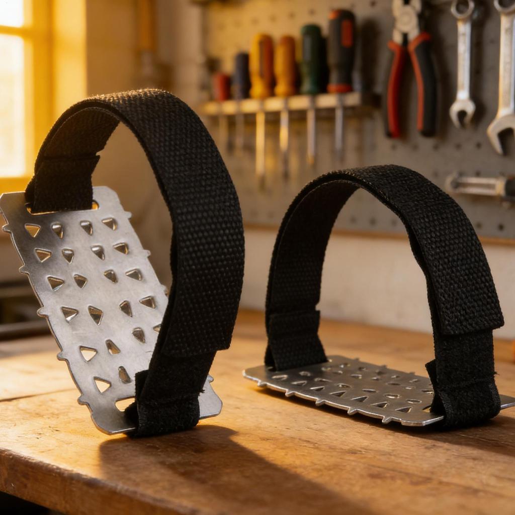 Ice Spikes for Boots Anti-Slip Stainless Steel Footwear Ice Grippers Traction Cleats for Climbing Running Mountaineering Walking