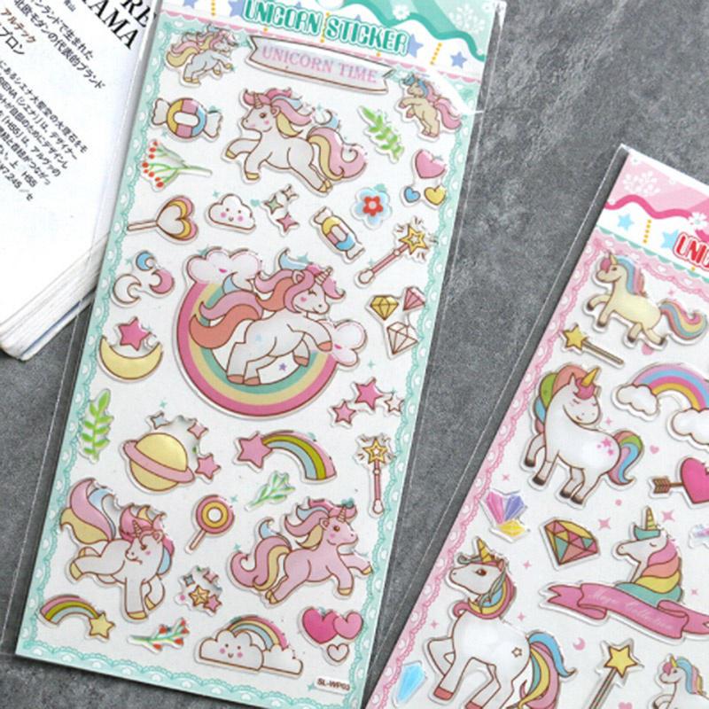 Paper Projects Sparkling Unicorns Foil Reusable Craft Stickers