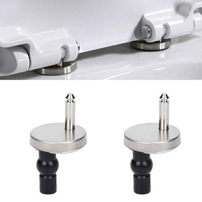 2pcs Toilet Hinges Top Close Soft Release Quick Hinge Expansion Screw Fixed Installation Toilet Seat Cover Fixing Accessories