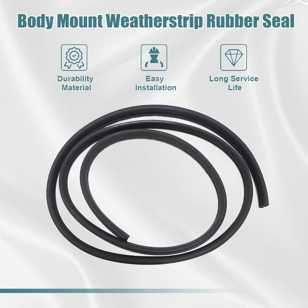 GXARTS Front Left or Right Door Body Mount Weatherstrip Rubber Seal CV6Z5820530A Compatible With Ford Focus 2012-2018 Weather Stripping Seal Strips