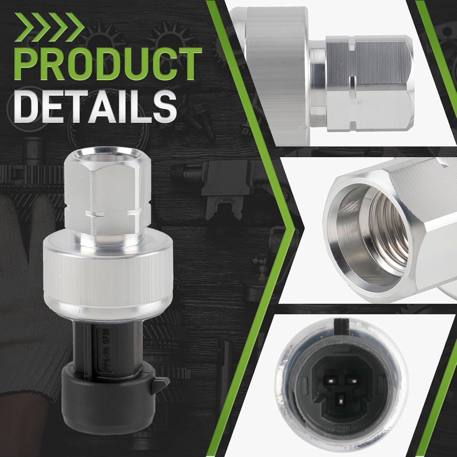 13587668 AC High Refrigerant Pressure Sensor Compatible with Buick 2003-2018 Compatible with Cadillac 2003-2017 13502759 13502759 22678731