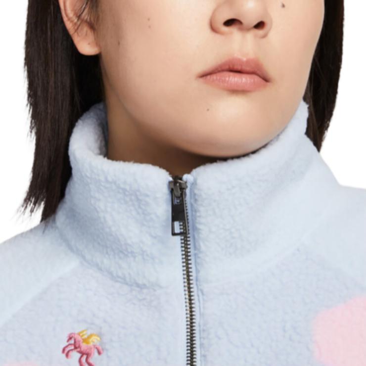 Nike Women's NSW CNY Year Of The Horse Fleece Half-Zip Jacket Light Armory Blue IQ3822-407