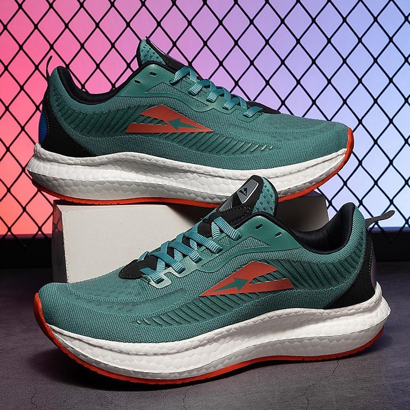 Summer new non-slip breathable wide last ultra-light running shoes widened rebound ultra-soft E wide head running shoes men's shock absorption