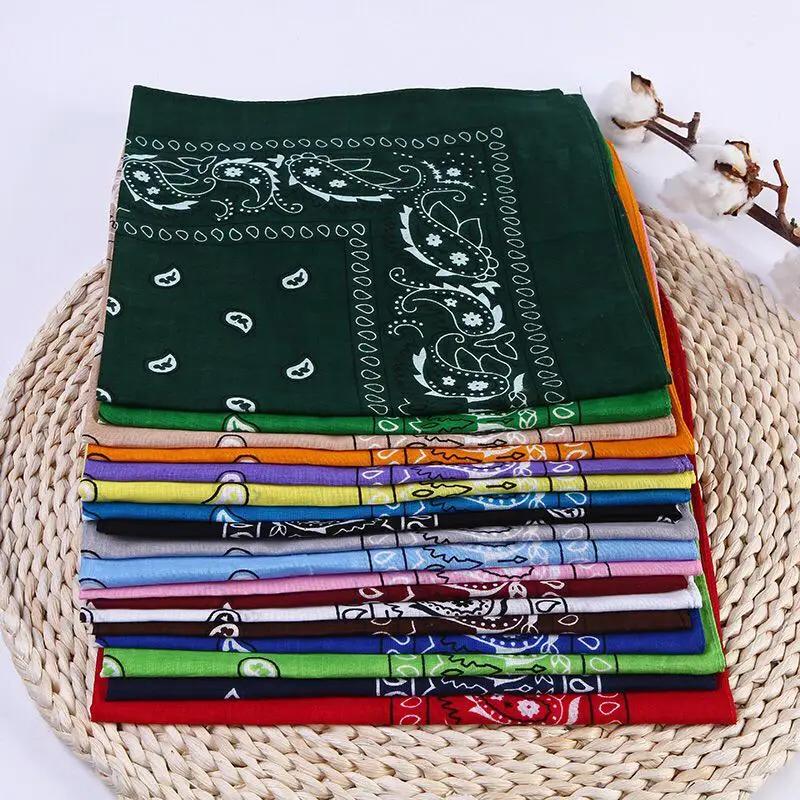 New Fashion Hip Hop Bandana Square Scarf Black Red Headband Printed for Boys/Girls Hair Accessories Hair Scarf