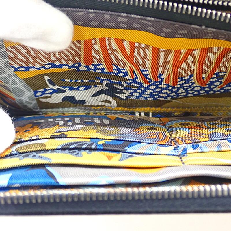 HERMES   Purse Navy/Blue Indigo Epsom/silk Women