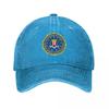 Vintage Swat F-FBI Logo Letter Baseball Caps Men Women Distressed Denim Washed Sun Cap Outdoor All Seasons Travel Gift Caps Hat
