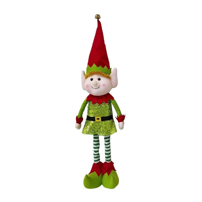 Chuangkeda's New Christmas Gift 65CM Telescopic Leg Elf Window Decoration Christmas Decorations