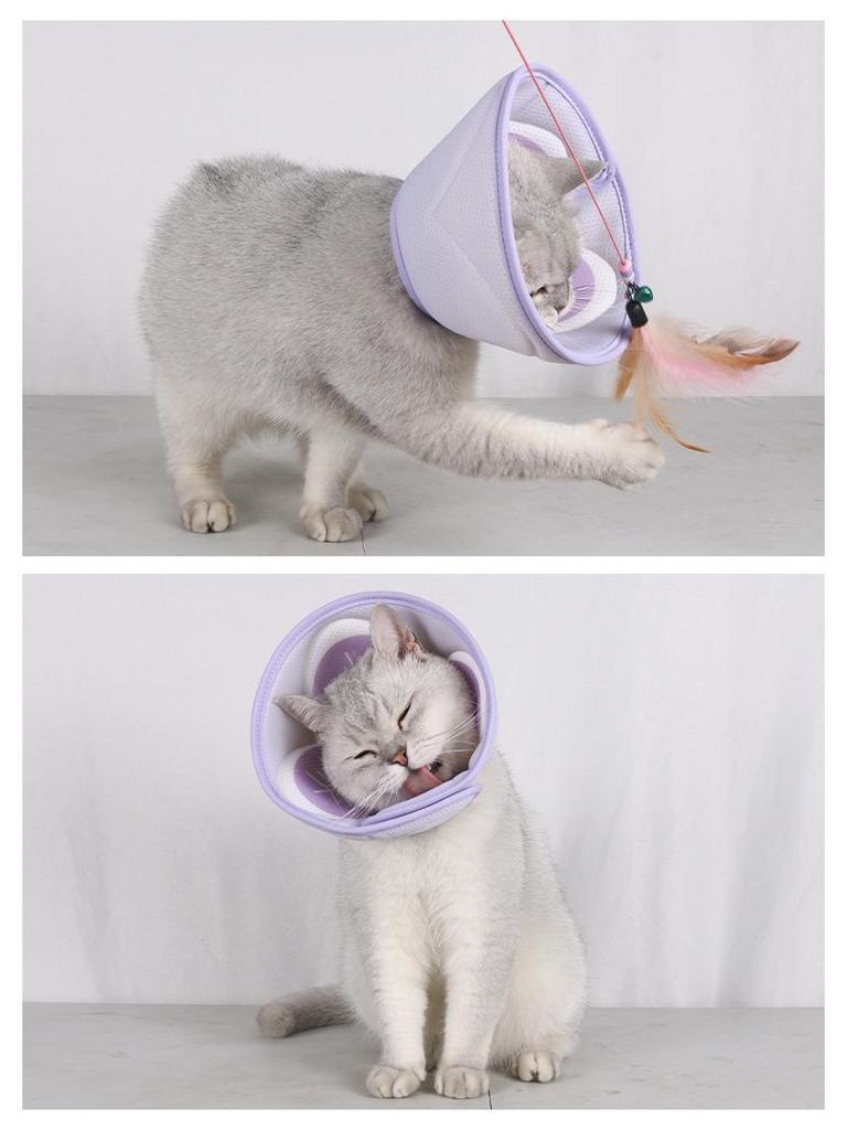 Elizabeth Collar Mesh Pet Protective Cover - Soft, Comfortable, Anti-Bite & Anti-Lick Post-Surgery.