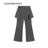 Balabala Girls' High-Waist Flared Long Pants