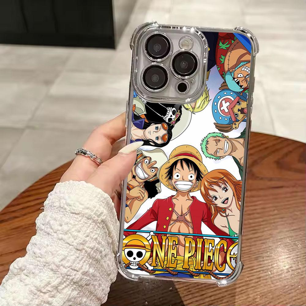 Anime One Pieces Soft Funda For iPhone 17 Pro 16 15 14 13 12 11 Pro Max Case 17 Plus 17E 16E 17Air Camera Protection Phone Cover