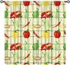 Fruit Grape Curtains, Retro Country Style Rattan Fruit Pattern Window Decoration, Suitable for Living Room, Bedroom and Kitchen