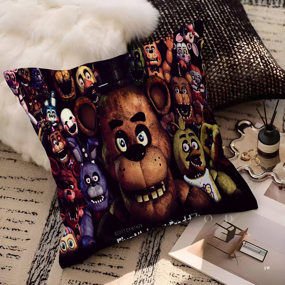 FNAF Bear Cool Large Gaming Cushion Cover Polyester Sofa Cushions Decorative Throw Pillows Home Decoration Pillowcover
