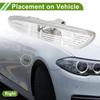 HOPESPANNER 63137253325 Side Marker Light Cover Waterproof White Right Turn Signal Corner Parking Light