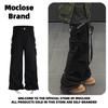 American Vintage Deconstructed Cargo Pants Loose Wide Leg Trousers Men Women