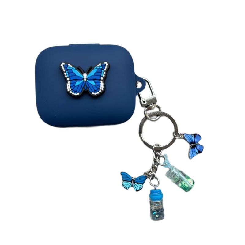 

Scratchproof Case Shockproof Skin Wrap for Buds Air 7 Dustproof Enclosure Housing Washable Silicone Sleeve Enhances Grip midnight синього кольору