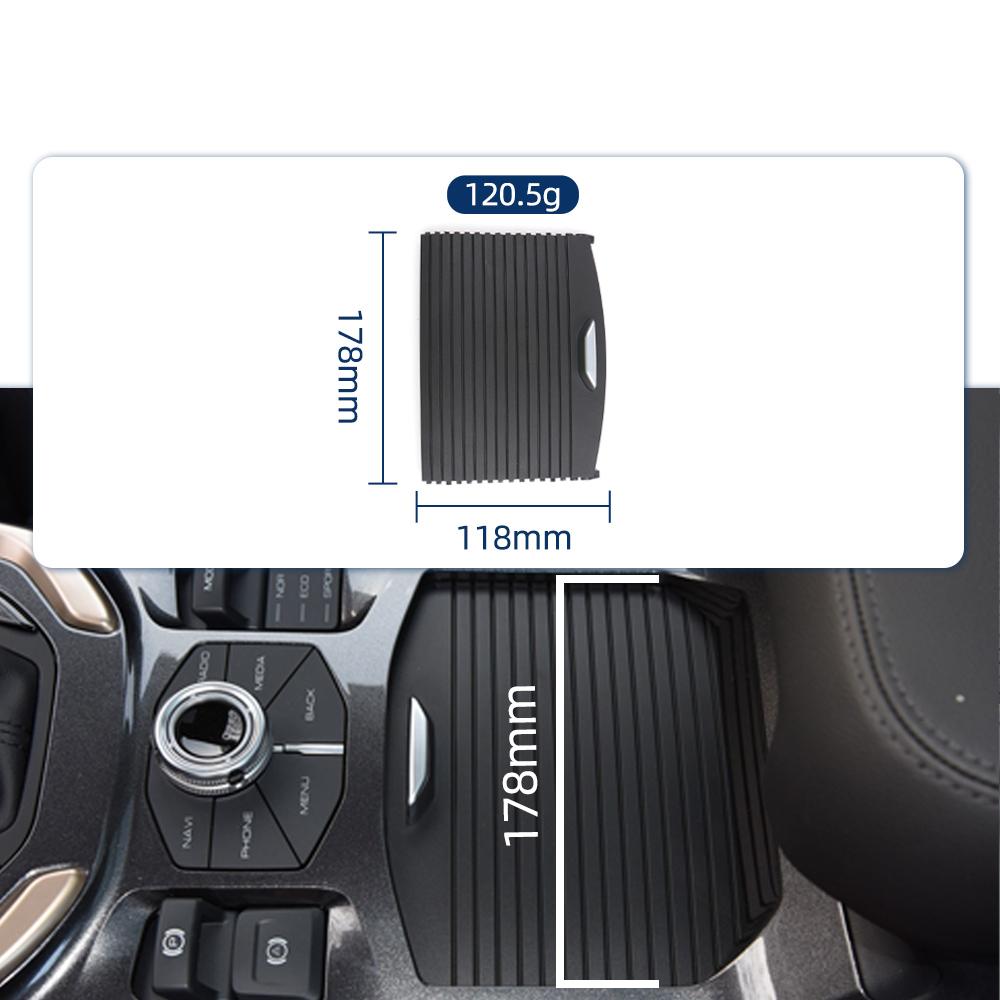 Black Car Center Console Water Cup Holder Curtain Replacement For Great Wall Haval H6 2017-2020 Drink Cover Slide Roller Blind