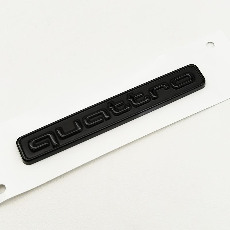 3D ABS Černé Logo Quattro Znak Nálepka Odznak na Auto Pro Audi A3 A5 A4 A6 A7 A8 A1 A2 S3 S4 TT Q3 Q7 Q5 Quattro Nálepka Příslušenství