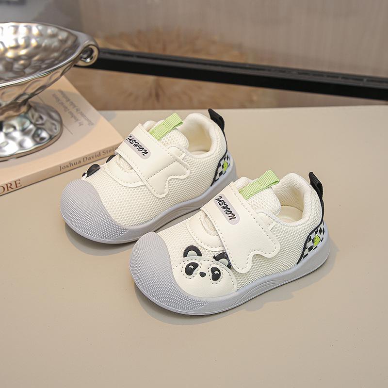 2026 Spring/Summer Breathable Cartoon Toddler Walking Shoes: Casual Kindergarten Sports Footwear 18 бежевый