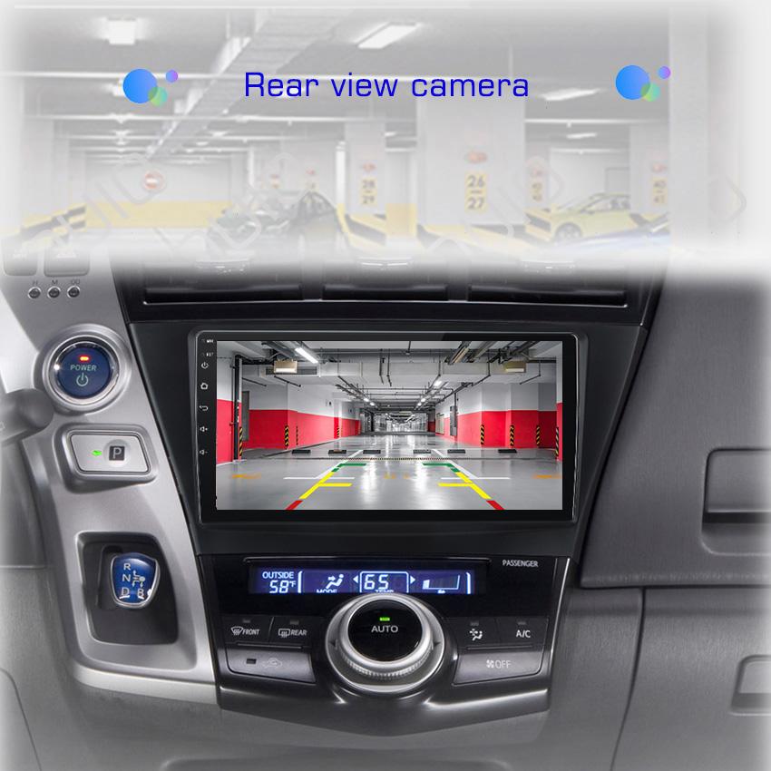 2din Android10 Car Radio Multimedia Carplay Auto GPS Navigation 4G For Toyota Prius V Plus Alpha 2012 2013 2014 2015 - 2017